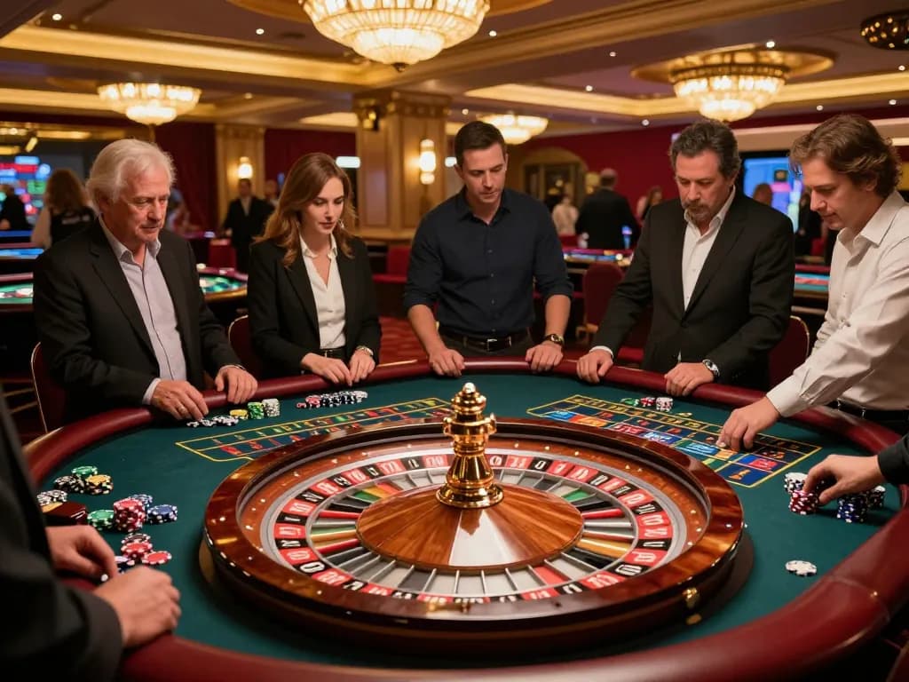 Experience thrilling moments at cm88 roulette table with players focused on winning
