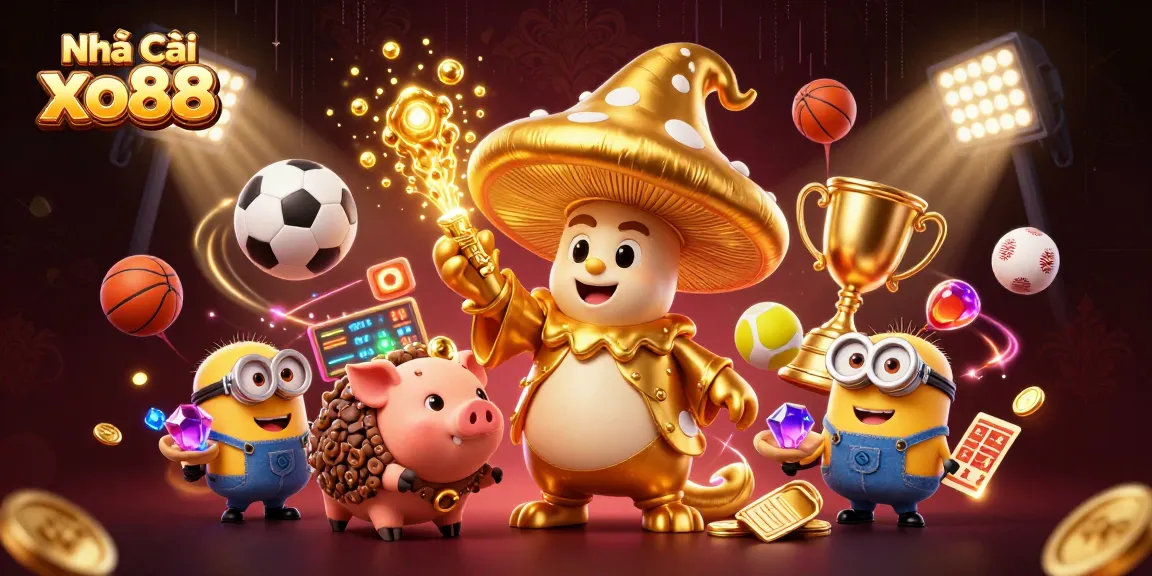 Join Nhà cái xo88 for thrilling sports betting with vibrant characters and magical treasures!