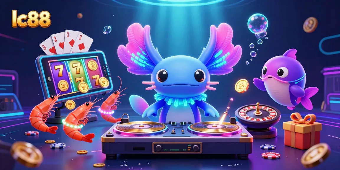 Engage with the vibrant lc88 online casino world through neon visuals and immersive gaming elements.