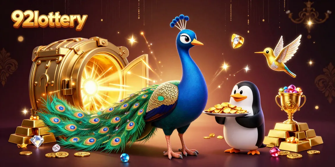 Experience the excitement of 92lottery with a vibrant 3D casino scene full of treasures and energy.