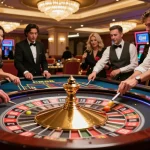 Witness CM88's thrilling roulette action with players placing bets and a spinning wheel.