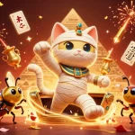 Engage in thrilling gameplay at sky88vi with 3D Egyptian mummy cat and lucky gaming symbols!