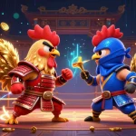 Engage in thrilling action with betso88's vibrant casino battles showcasing rooster warriors in a dynamic setting.