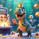 Activate your gaming journey with 999jiliph in this vibrant, fun-filled casino scene.