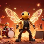 Experience EA88's vibrant casino world with a cicada rock star, casino elements, and rich colors.