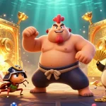 Experience the excitement of BETBD with vibrant characters and dazzling casino elements in a thrilling 3D illustration.