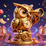 Engage with 303vip Login Link Alternatif in this vibrant 3D casino scene filled with dynamic lottery elements.