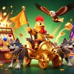Engage with thrilling casino entertainment at 11WIN, featuring a dazzling jackpot scene.