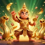 Experience thrilling slots action with 11WIN in a vibrant, dynamic 3D casino scene.