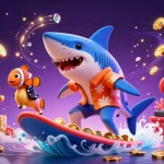 Experience the excitement of tài xỉu sunwin with a dynamic 3D casino illustration showcasing vibrant characters and gaming elements.