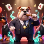 Experience top-tier gaming action with DH88's vibrant casino scene featuring a mafia bulldog boss.